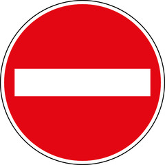 Verbotsschild Einfahren verboten - Keine Einfahrt Schild