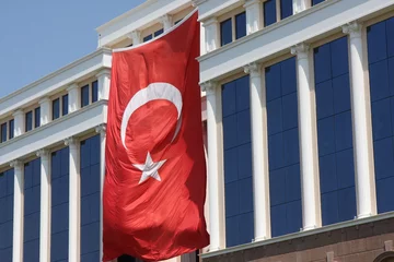 Rolgordijnen drapeau de la turquie © choucashoot