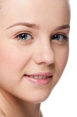Obraz premium Portrait of young woman with perfect skin