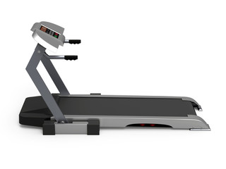Treadmill isolated on white background, fitness, gym - 35137895
