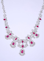 Necklace isolated on white background