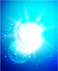 Vector glossy sphere colorful background