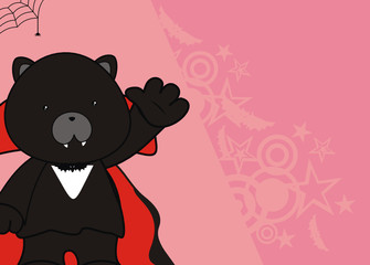panda bear dracula cartoon background