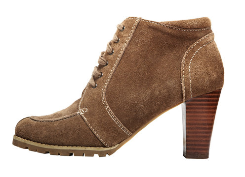 round toe suede boot