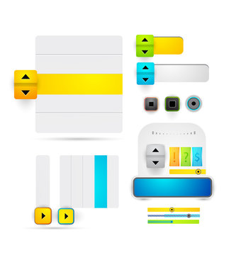Vector web design elements