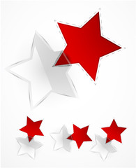 Obraz premium Abstract vector shiny star design elements