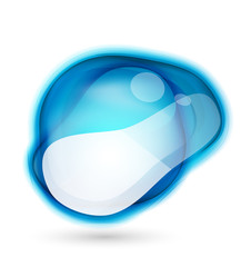 Vector abstract colored glossy shapes