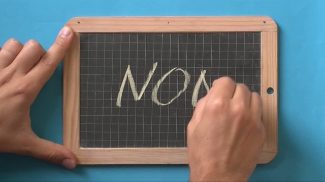 Non - &eacute;crire &agrave; la craie