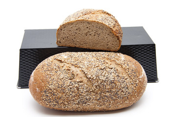 Mehrkornbrot mit Brotbackform