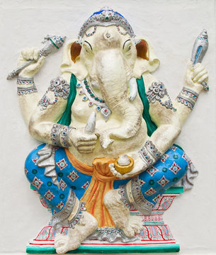 Indian or Hindu ganesha God Named Haridra Porasada Ganapati at t
