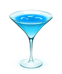 blue cocktail