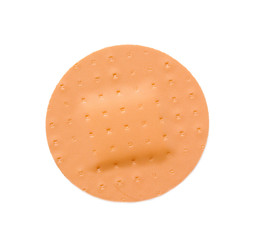Medical patch isolated on white