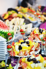 buffet food closeup