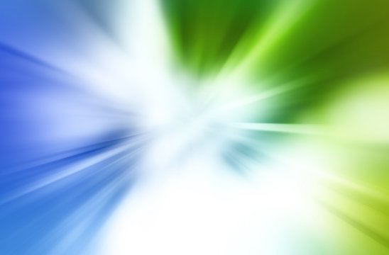 Blue and green abstract explosion background
