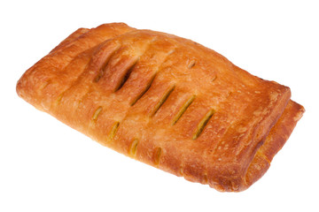 Assortment of bread and pastry composed on the table