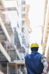 hard worker on construction site