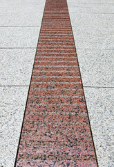 Fototapeta premium Red granite stripe