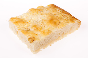 Assortment of bread and pastry composed on the table