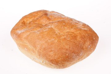 Assortment of bread and pastry composed on the table