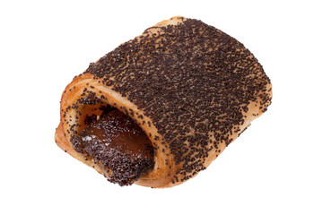 Assortment of bread and pastry composed on the table