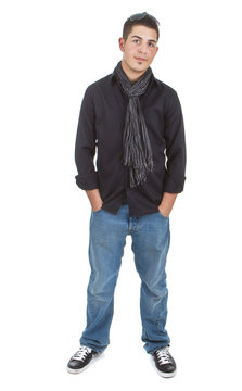 Teenager with modern clothes