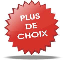 étiquette plus de choix