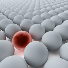 standing out of the crowd