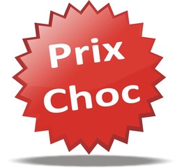 étiquette prix choc