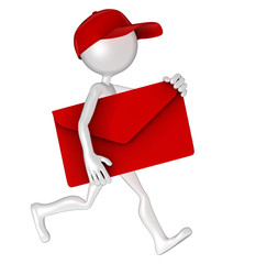 Postman with envelope
