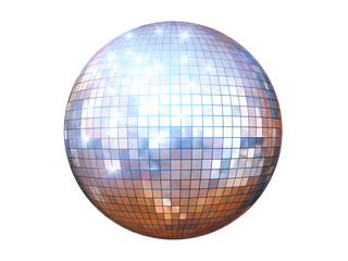 disco ball isolated - obrazy, fototapety, plakaty
