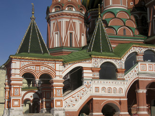 Fototapeta na wymiar St. Basil's (Pokrovskiy) cathedral in Moscow, detail