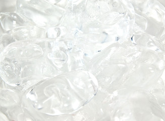 Store bought ice cubes in sink for party.