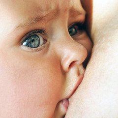 baby breastfeeding