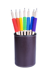 pencils with tubes