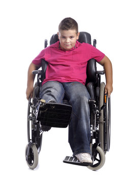 Young Boy In Wheelchair