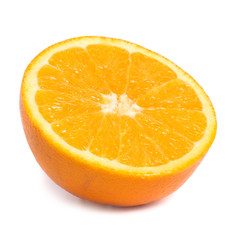 Half of juicy orange