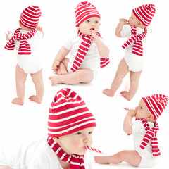 Baby mi Mütze und Schal