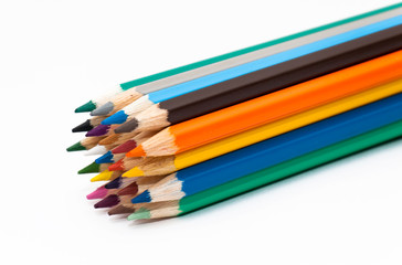 Fototapeta premium Number of colored pencils