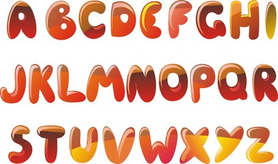 funky latin alphabet