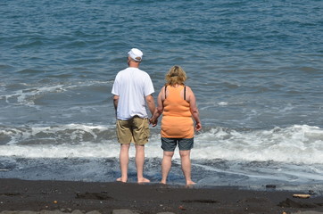 Pärchen am Strand