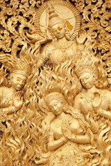 antikes buddhistisches Relief