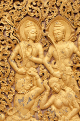 antikes buddhistisches Relief
