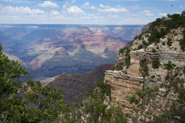 View over Grand Canyon Arizona USA