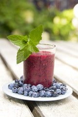 Blueberry smoothie