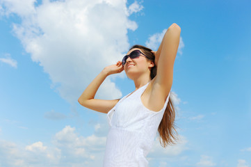 beautiful woman on the beach