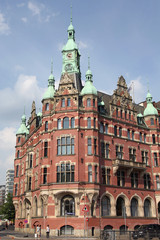 Fototapeta na wymiar historisches Gebäude in der Hamburger Speicherstadt