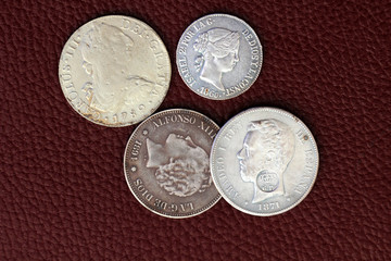 eighteenth and nineteenth century spain old coins