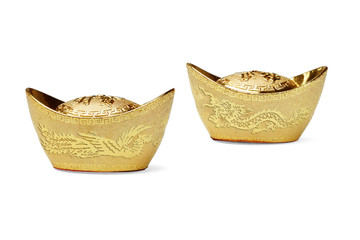 Chinese new year gold ingot ornaments