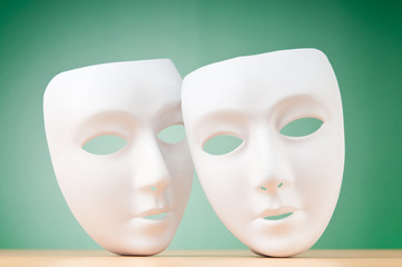 Masks with theatre concept