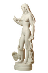 Fototapeta na wymiar gypsum statue of a woman